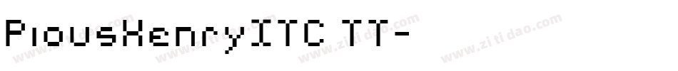 PiousHenryITC TT字体转换